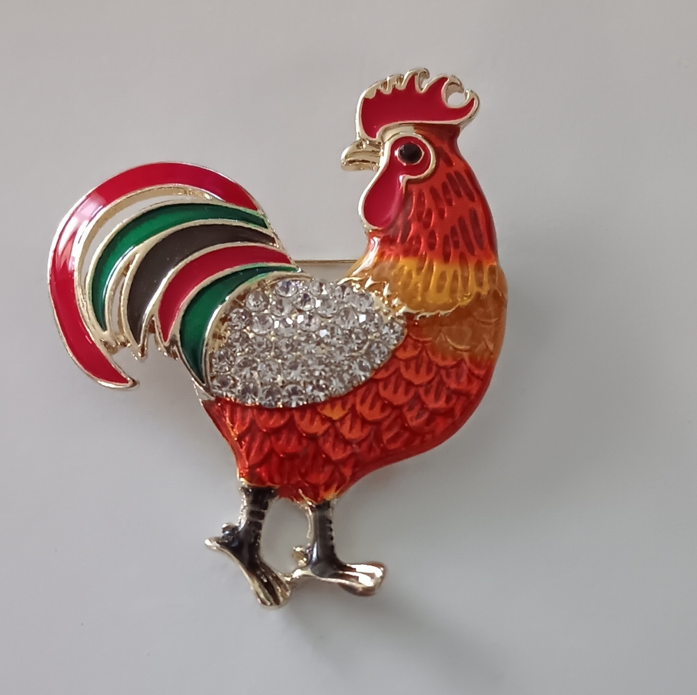 Rooster Brooch (NEW)